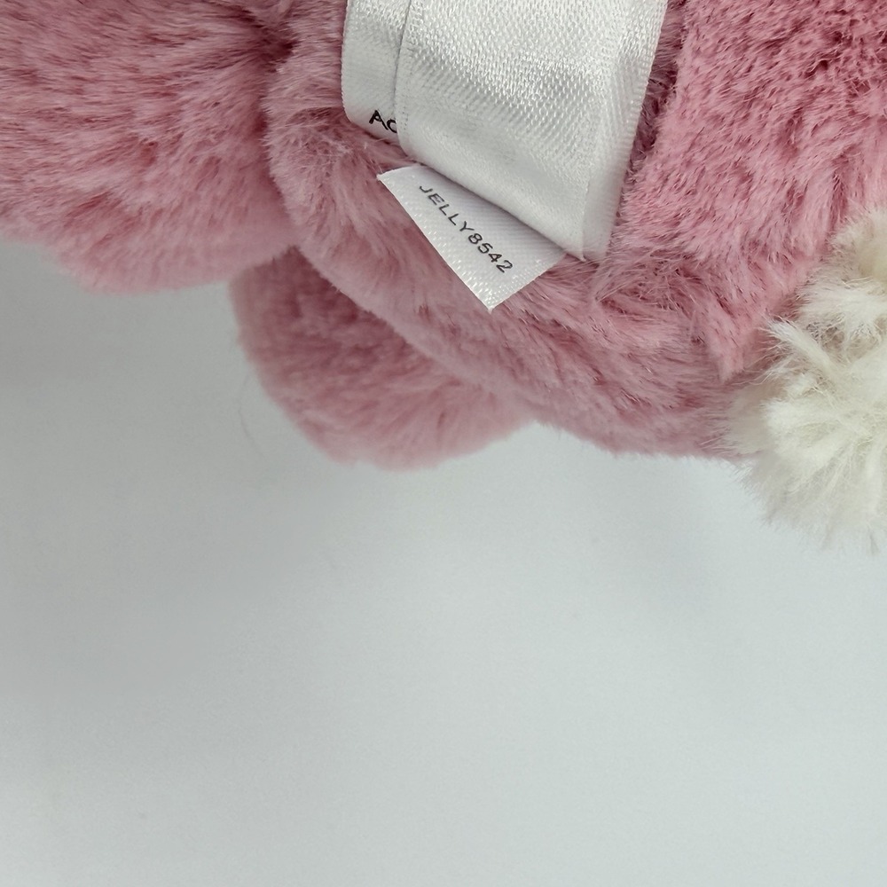 Jellycat Blossom Pink Tulip Heart Bunny Plush Small 6" - Picture 5 of 5